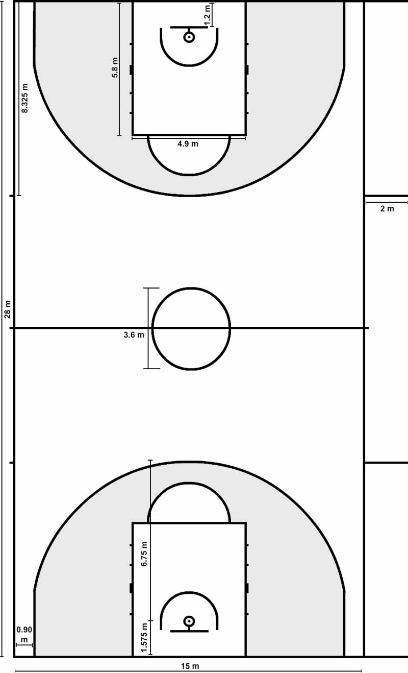 3-Punkte-Linie im Basketball