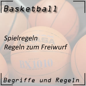 Freiwurf im Basketballspiel