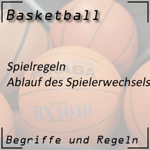 Basketball Spielerwechsel