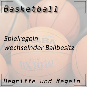 Basketball wechselnder Ballbesitz