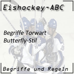 Eishockey Begriffe Butterfly-Stil