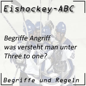 Eishockey Begriffe Three to one Konterangriff