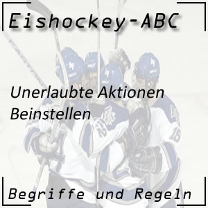 Eishockey Beinstellen (2-Minuten-Strafe)