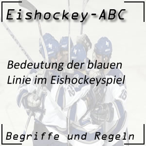 Eishockey blaue Linie