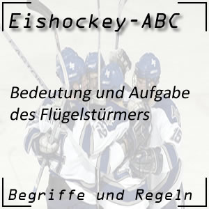 Eishockey Flügelstürmer oder Wing