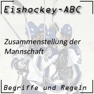 Eishockey Mannschaft und ihre Zusammensetzung