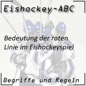 Eishockey rote Linie