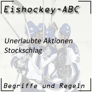 Eishockey Stockschlag (2-Minuten-Strafe)