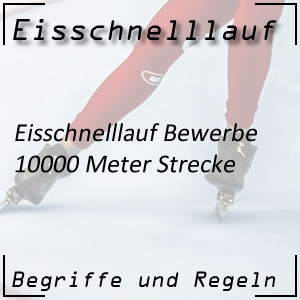 Eisschnelllauf 10000 Meter Strecke