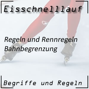 Eisschnelllauf Bahnbegrenzung