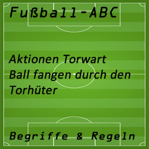 Torhüter Ball fangen