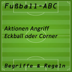 Eckball im Fußballspiel