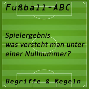 Fußballspiel mit Nullnummer