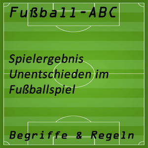 Fußball Fußballspiel Unentschieden