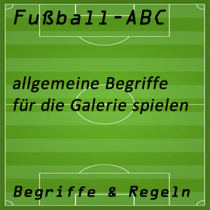 Fußball für die Galerie spielen