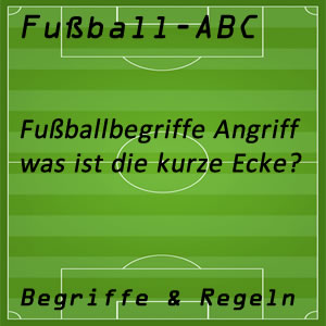 Fußball kurze Ecke