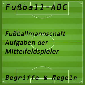 Fußballmannschaft Mittelfeldspieler