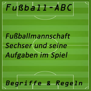 Fußballmannschaft Sechser