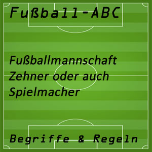 Fußballmannschaft Zehner Spielmacher