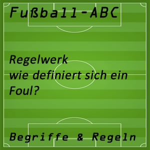 Foul oder Foulspiel im Fußballspiel