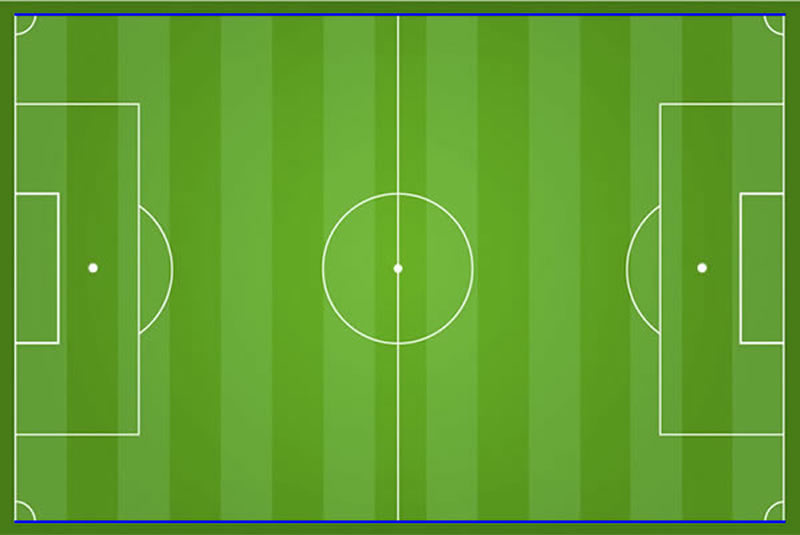 Fu&szlig;ball Seitenlinien