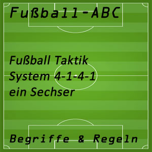 Fußball System 4-1-4-1