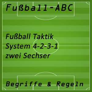 Fußball System 4-2-3-1 - Fußball-Aufstellung mit zwei Sechser