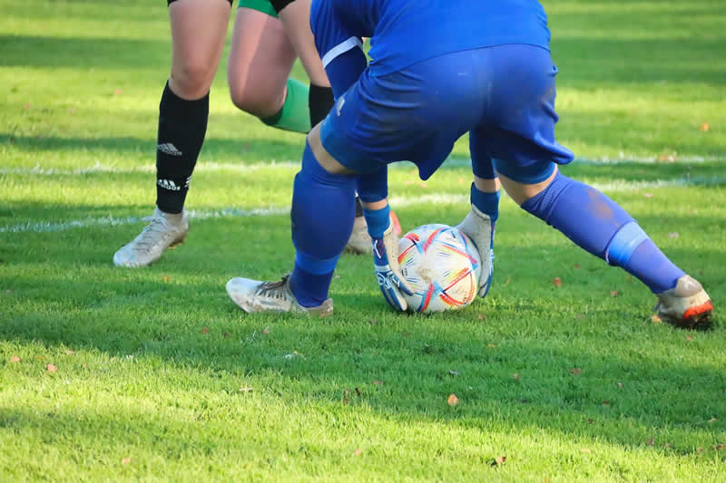 Szene im Fu&szlig;ballspiel
