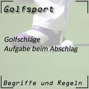 Golfplatz Abschlag