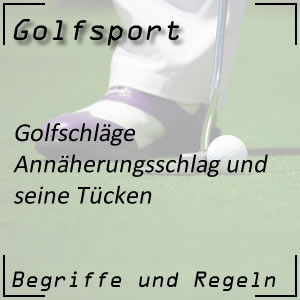 Golfspiel Annäherungsschlag