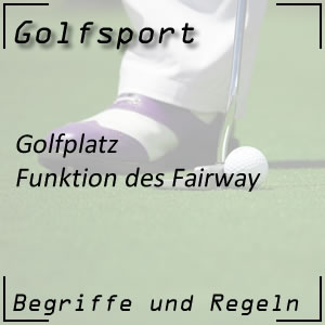 Fairway am Golfplatz