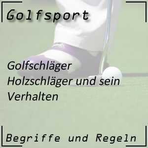 Holzschläger für das Golfspiel