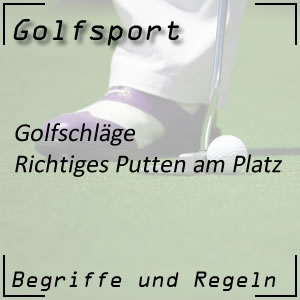 Golfschlag Putten