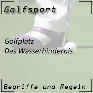 Wasserhindernis am Golfplatz