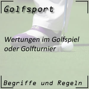 Wertungen im Golfspiel