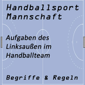 Handballmannschaft Linksaußen