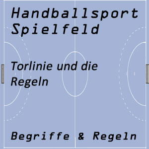 Torlinie im Handballspiel