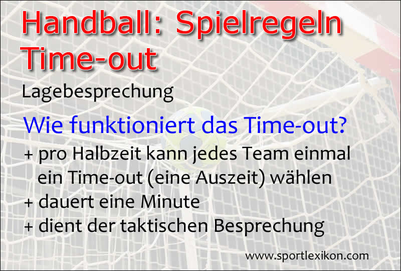 Time-out im Handballspiel