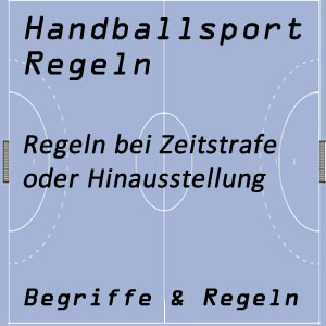 Handball Zeitstrafe und Hinausstellung