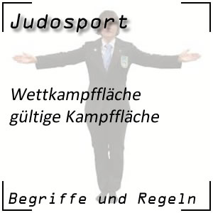 Judo gültige Kampffläche Sicherheitsfläche