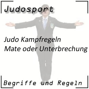 Judo Mate oder Kampfunterbrechung