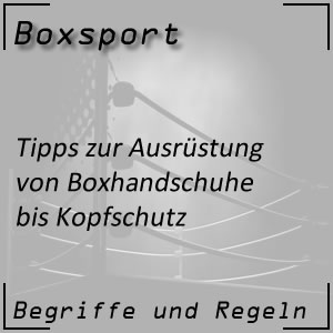 Tipps für die Boxausrüstung