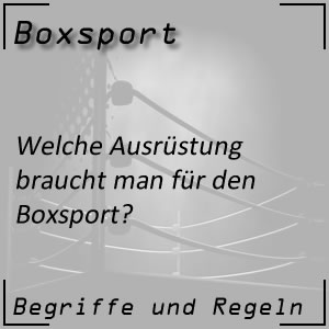 Ausrüstung für das Boxen