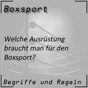 Ausrüstung für das Boxen