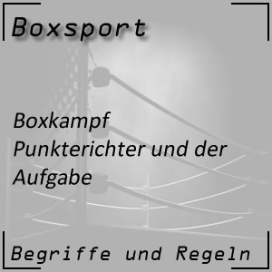 Boxkampf Punkterichter