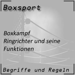 Boxkampf Ringrichter