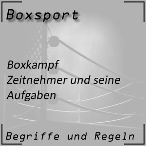 Boxkampf Zeitnehmer