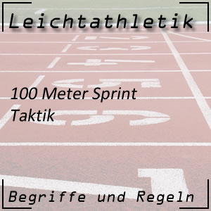 Laufen 100 m Sprint Taktik