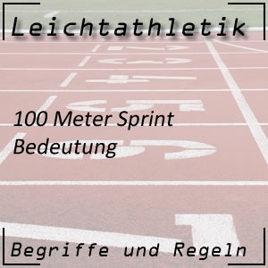 Leichtathletik Laufen 100 m Sprint