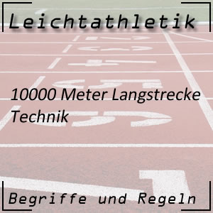 Laufen 10000 m Technik